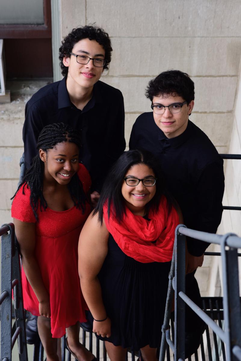 Marcel, Isaac, Nethaina, and Rhiannon